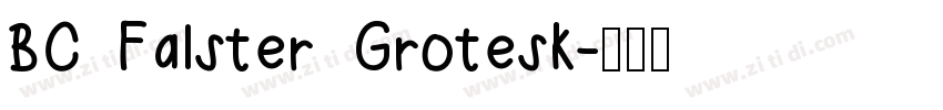 BC Falster Grotesk字体转换
